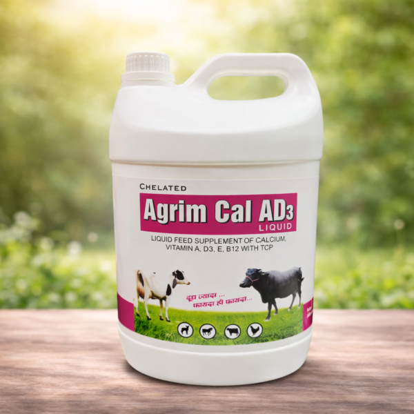 5l Agrim Cal AD3 Liquid – Chelated Calcium & Vitamin Supplement for Livestock